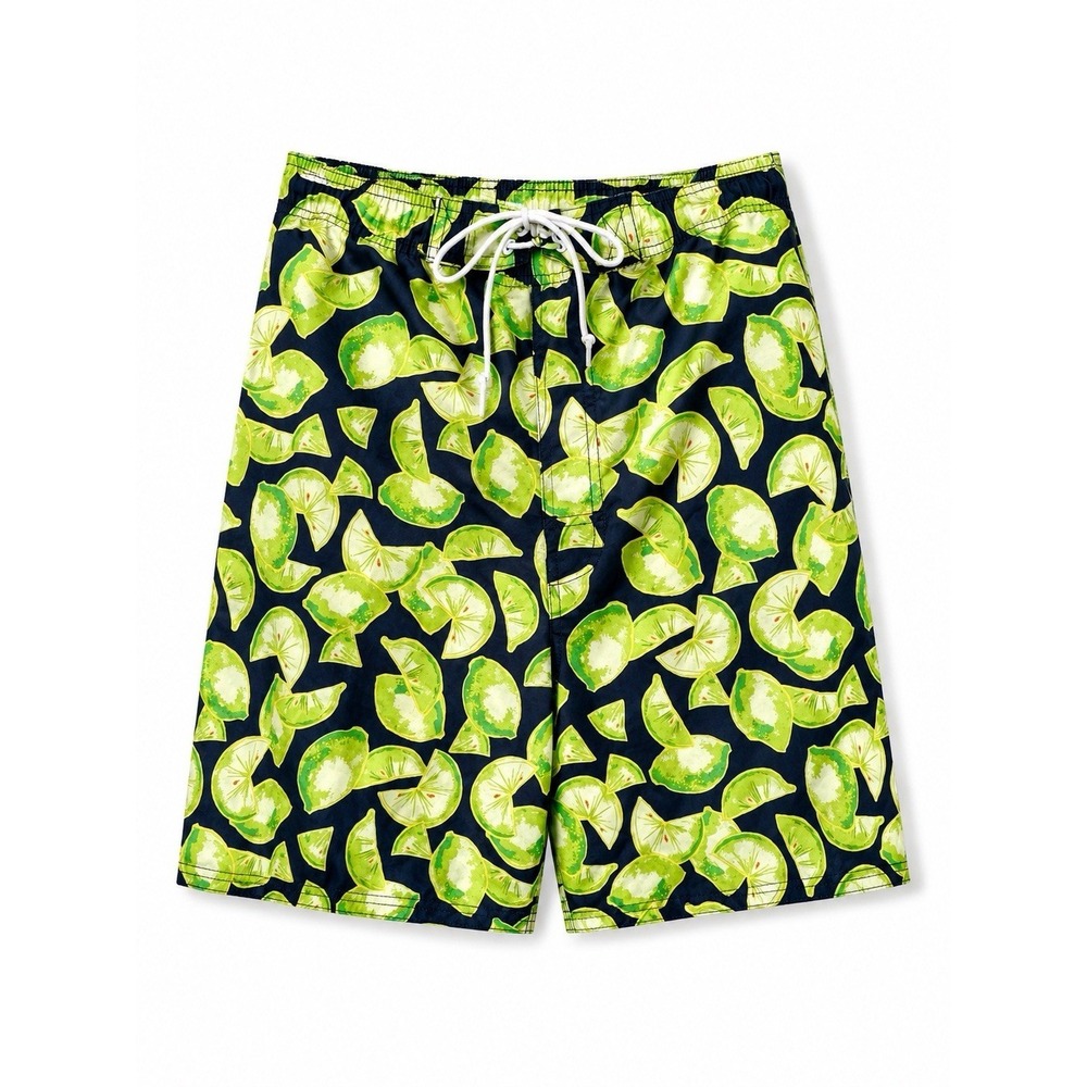 Island Passport Swimming Trunks Shorts Elastic Waist Drawstring Casual Party‎